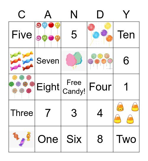 Bulk Barn Candy Land Bingo Card