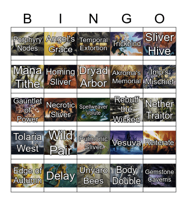 Time Spiral Remastered Bingo Card