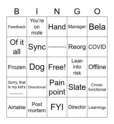 Drama BALA Bingo Card