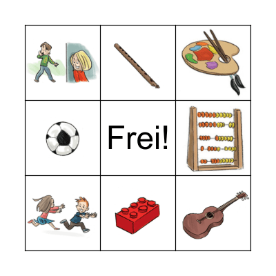 Was machst du gern? Bingo Card