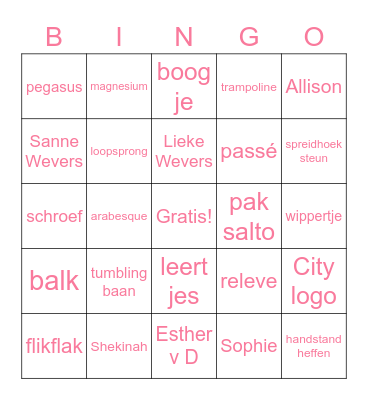 City Bingo! Bingo Card