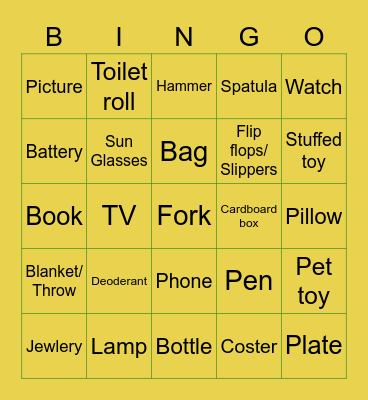 test Bingo Card