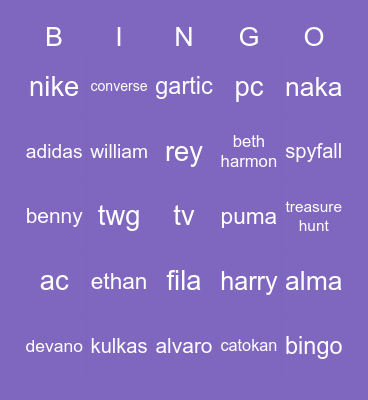 👾 dear winter 💭 Bingo Card