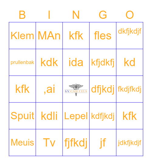 Caduceus Bingo Card