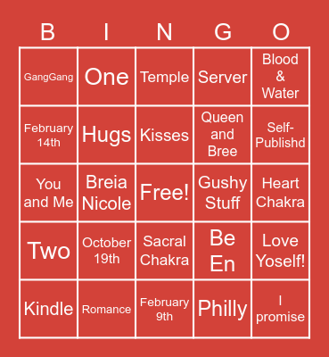 (Un)covering Love Bingo Card