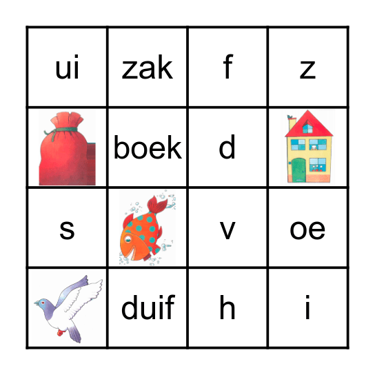 BINGO  THEMA 3 Bingo Card