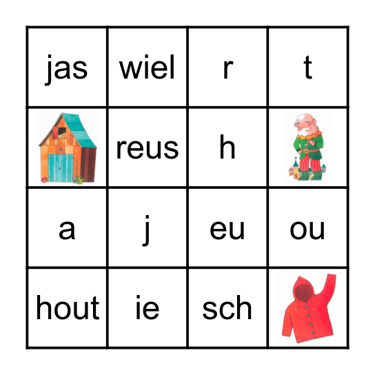 BINGO  THEMA 4 Bingo Card