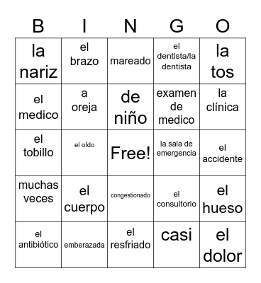 La loteria Bingo Card