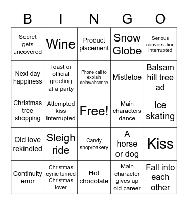 HALLMARK BINGO Card