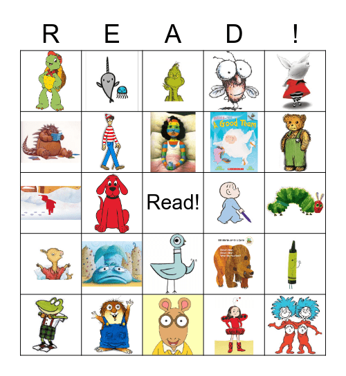Read Across America Bingo Card