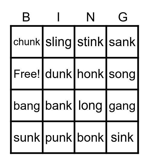 WELDED SOUND BINGO Card