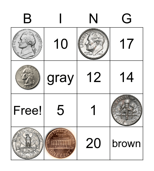 Money, Money, Money Bingo Card