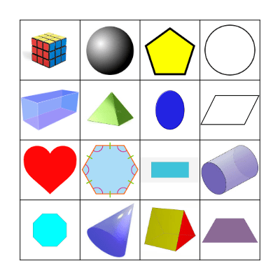 Shape Bingo Card