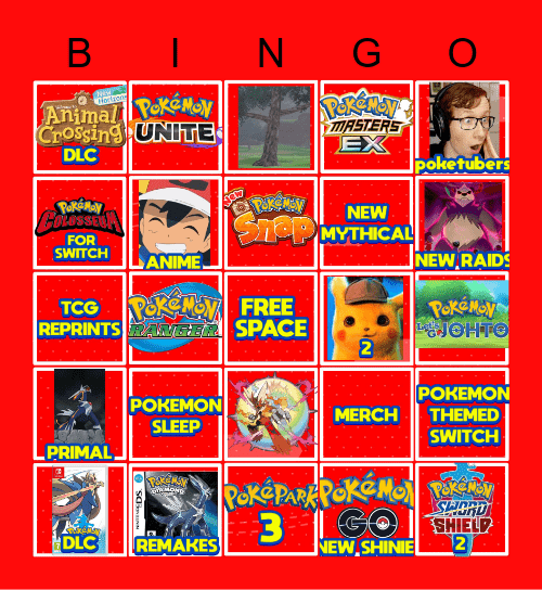 Pokemon Direct Bingo @PATTERRZ Bingo Card