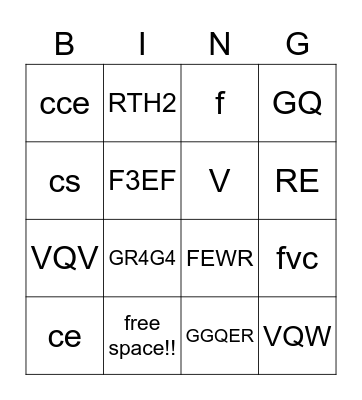 Famouse leaders Bingo Card