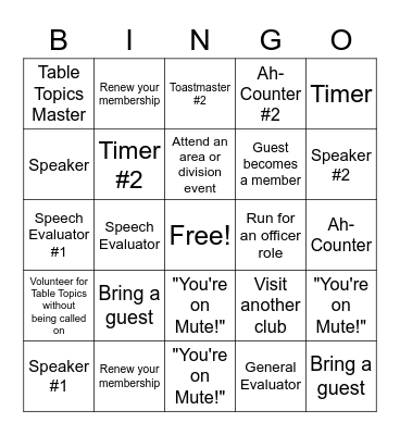 CNH Industrial Toast Team Bingo Card