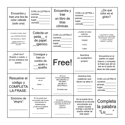 CARTA DE TRIPULACION Bingo Card