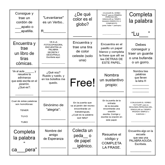 CARTA DE TRIPULACION Bingo Card