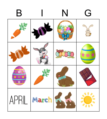 EASTER BINGO Card