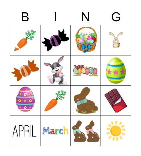 EASTER BINGO Card