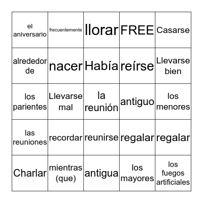 Capítulo 4B Bingo Card