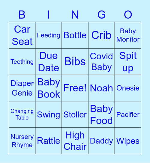 ES Pharma Baby Bingo Card