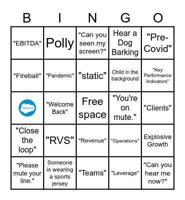 1st Qtr. 2021 - Virtual Leadership Summit Bingo Card