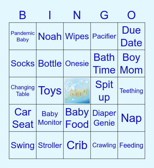 Baby Bingo Card