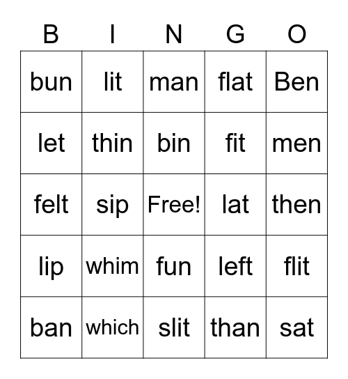 Happy Friday! Bingo Card
