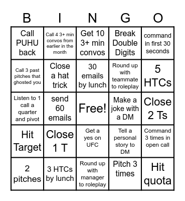 LDOM BINGO Card