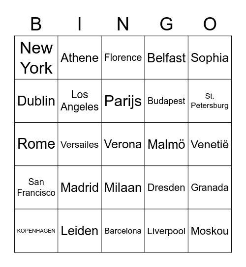 STEDEN Bingo Card