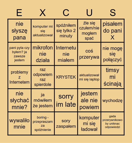 christian bingo Card