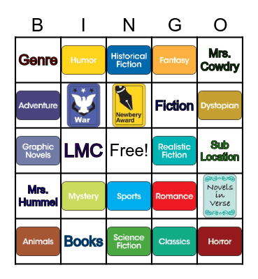 WMS READING DAY Bingo Card