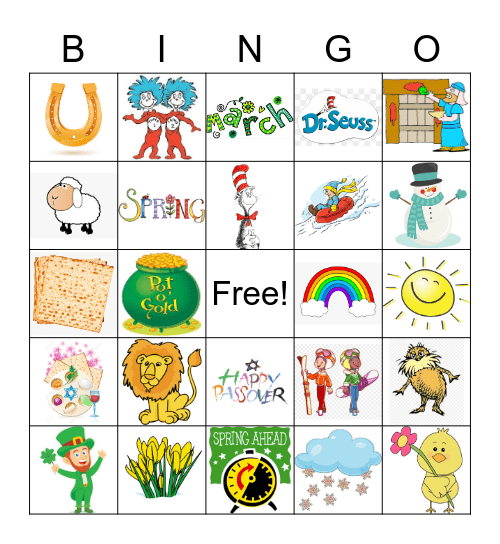 MARCH Bingo Card