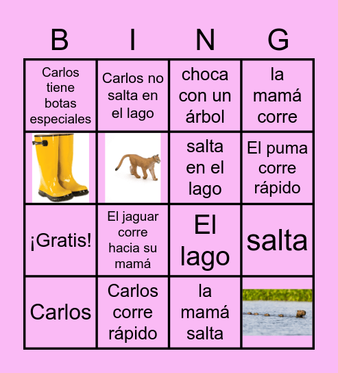 Capibara con Botas C 7 Bingo Card