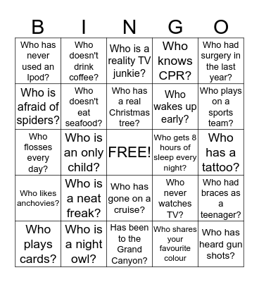 FUN COMMITTEE VALENTINE'S BINGO #1 Bingo Card