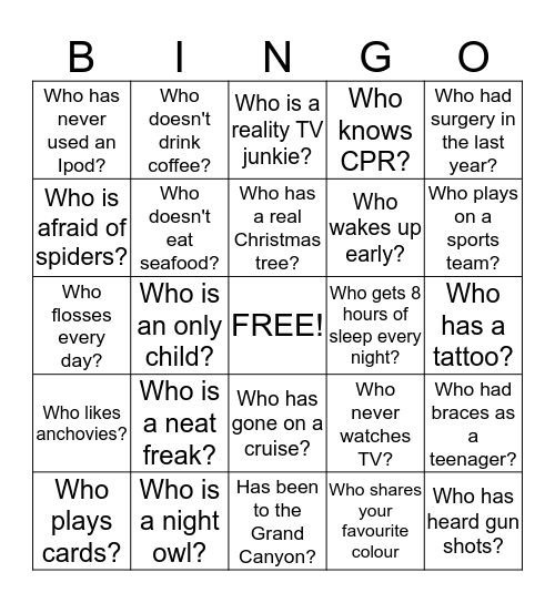 FUN COMMITTEE VALENTINE'S BINGO #1 Bingo Card