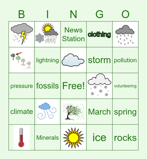 March Bingo Card