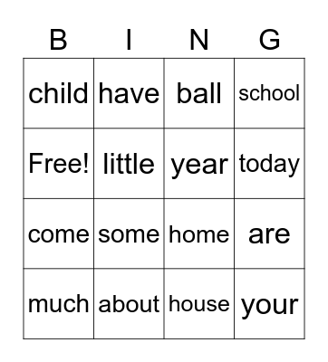 Review lists 1-13 Bingo Card