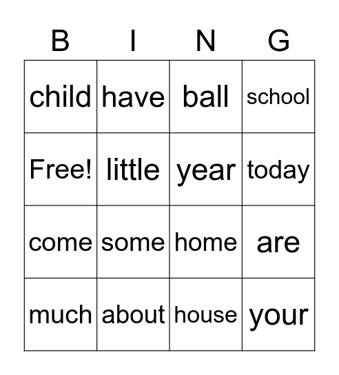 Review lists 1-13 Bingo Card
