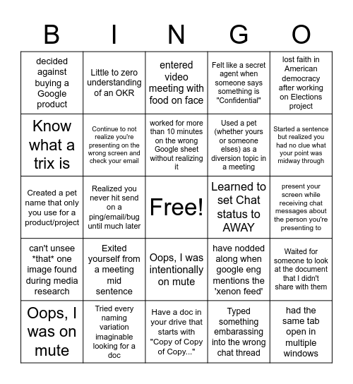 CARE Bingo 2.26 Bingo Card