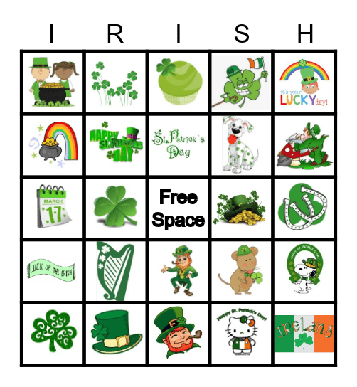 ST PATRICK'S DAY BINGO Card