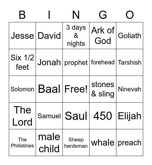ENCOUNTER Bingo Card