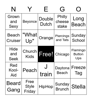 Birthday Bingo Card