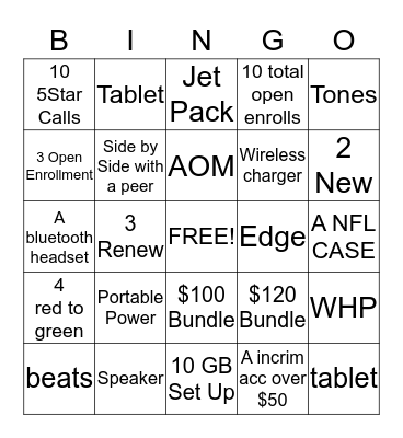 Battle Creek Bingo Card