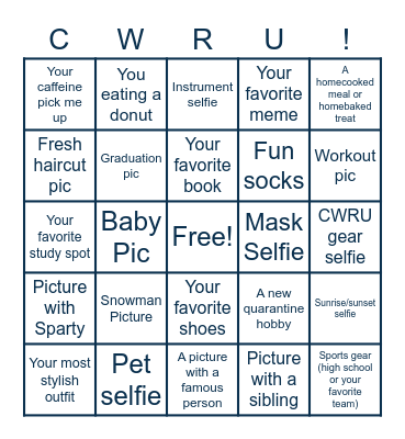 CWRU TSO Picture Bingo! Bingo Card