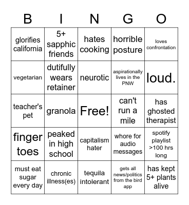 katherout bingo baybee Bingo Card
