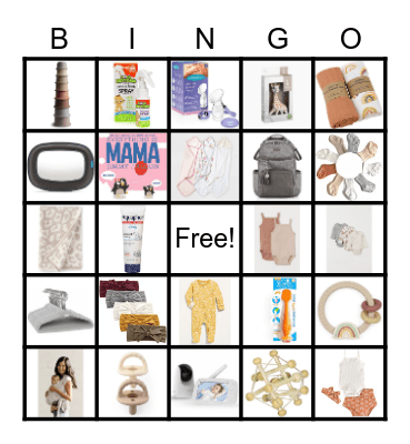 BABY GIRL BOWMAN Bingo Card