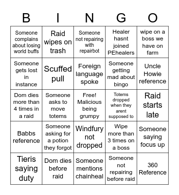 Pineapple express bingo Card