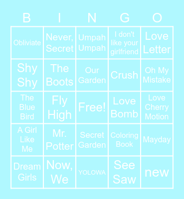 Yeogichacha's Bingo Card